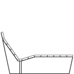 Chaise longue Kymo sans accoudoir