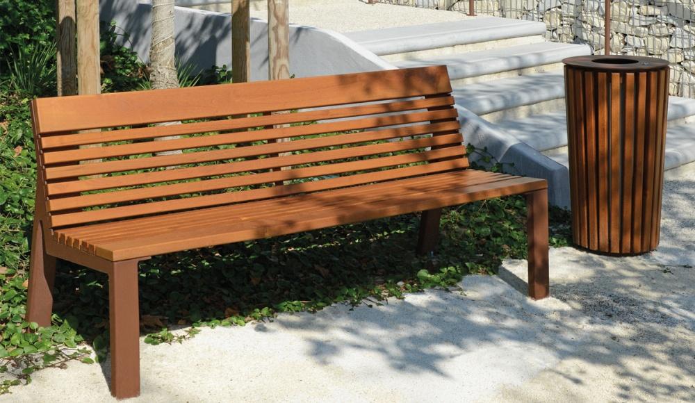 Banc Nuance et corbeille Exotica