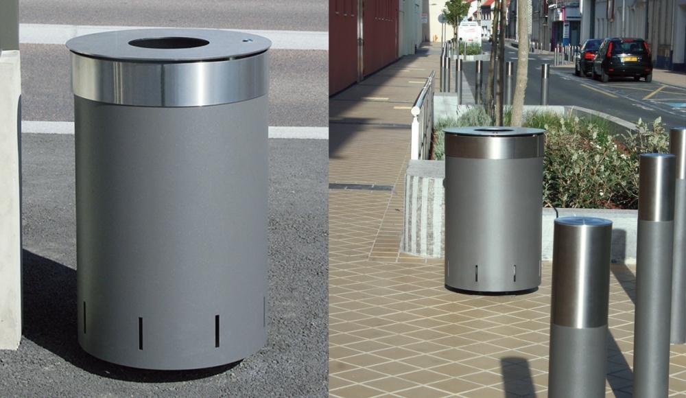 Alliage Cylindrical litter bin