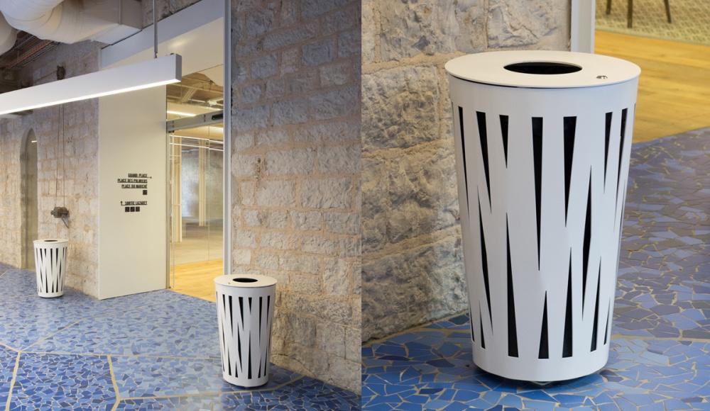 Evolution steel litter bin