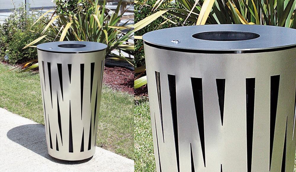 Evolution Stainless steel litter bin