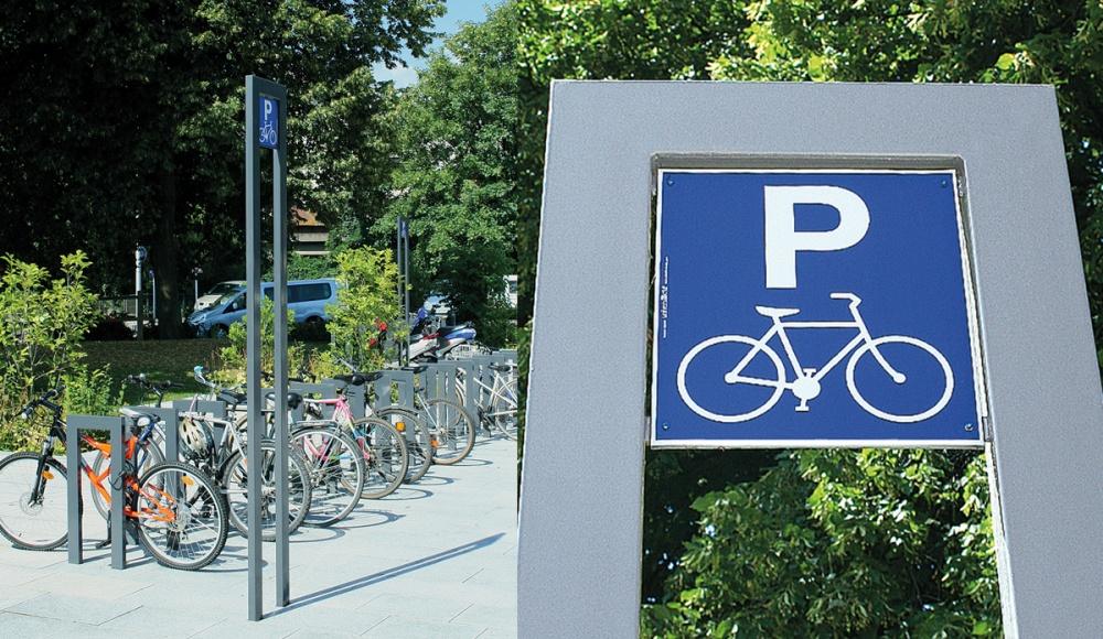 Signage Cinéo bike rack