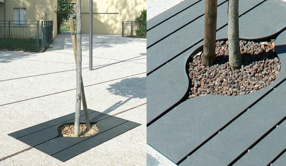 Link rectangular tree grate